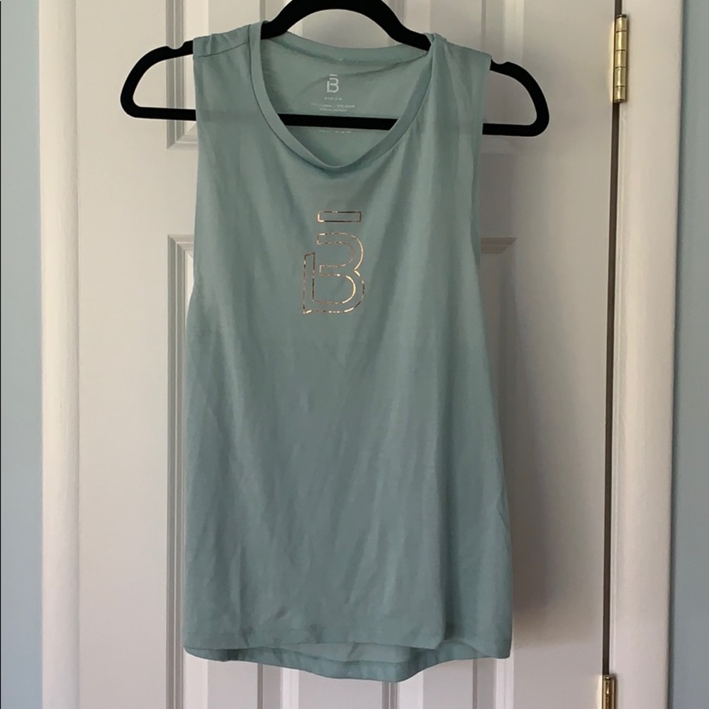 New Barre3 foil logo tank top